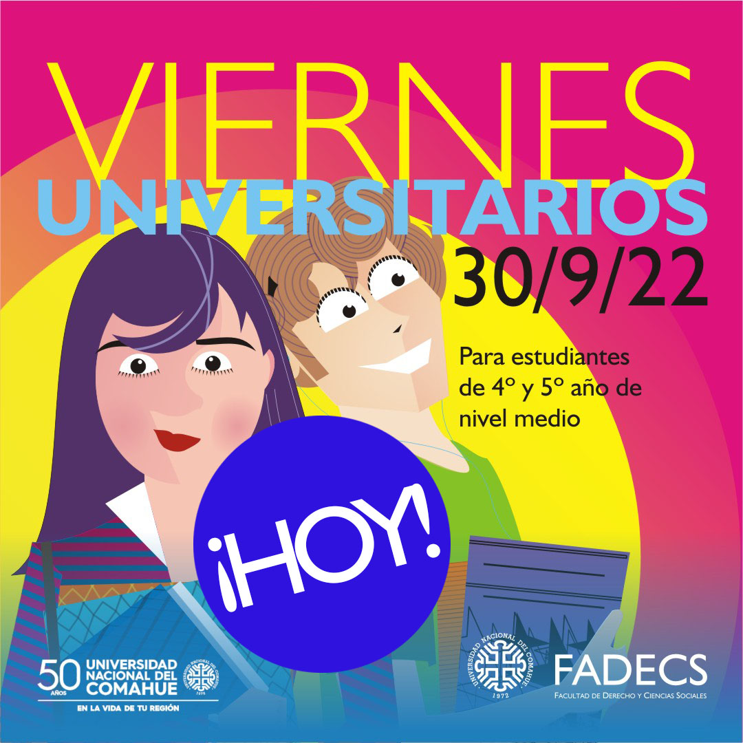 HOY COMIENZAN LOS «VIERNES UNIVERSITARIOS»